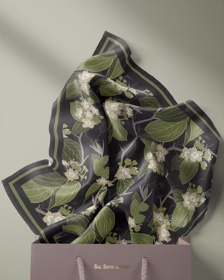 Sidr silk scarf